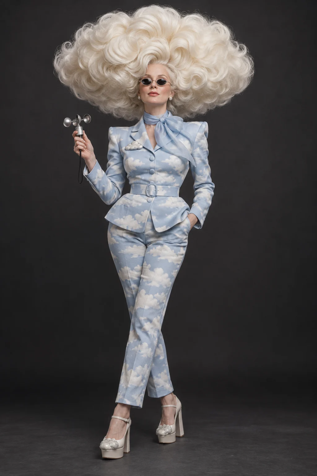 Portrait of Pam Bouffant, an original fictional character